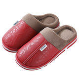 Fleece-Lined Home Slippers with Thick Sole