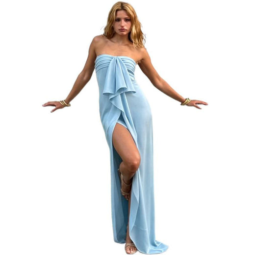 Elegant One-Shoulder Satin Dress Clothing & Accessories product image 5