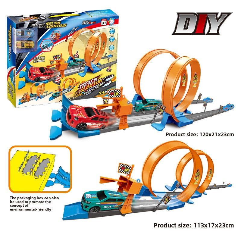 Children's toy track alloy vehicle