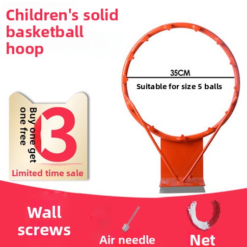 Basketball hoop with wall-mounted shooting area