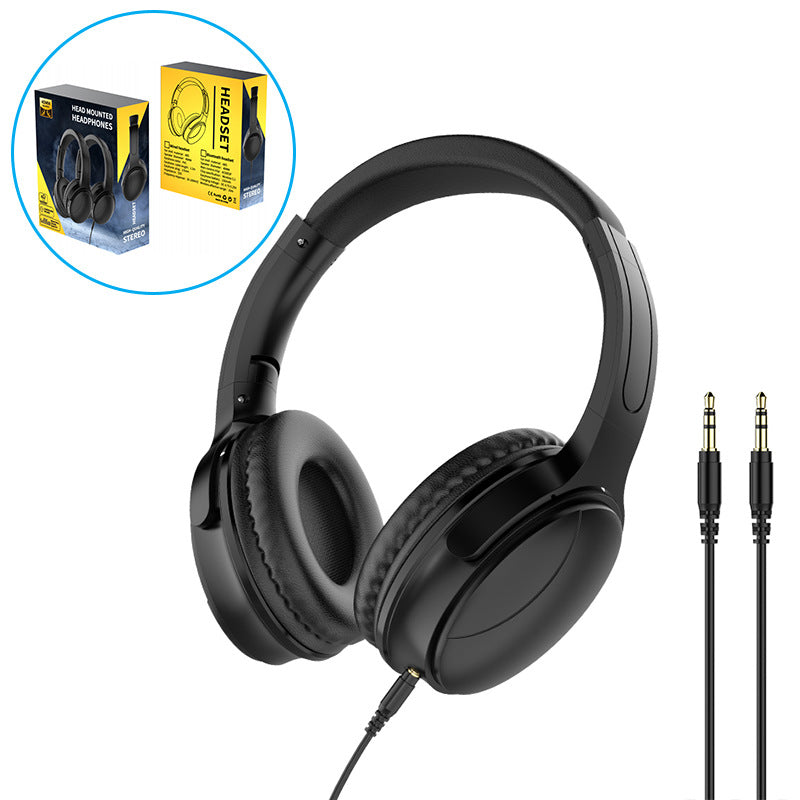 Foldable Wired Headphones with Microphone