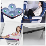 Portable Foot Hammock Seat for Travel and Airplane Use