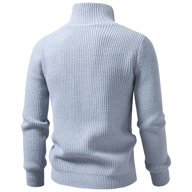 Men's short-sleeved knitted cardigan
