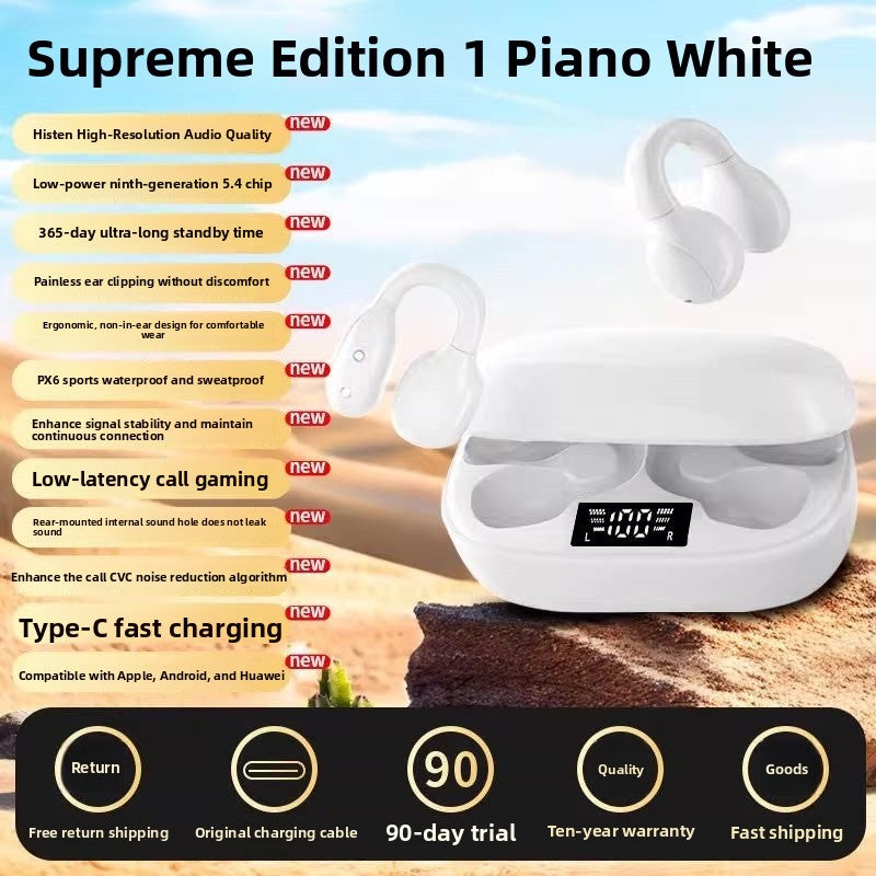 Clip-On Bluetooth Headphones