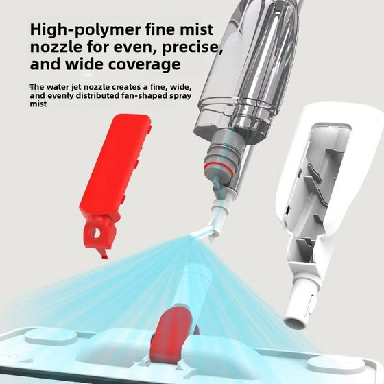 Multi-Functional Water-Spraying Mop in Red and Gray, image 2 of 7