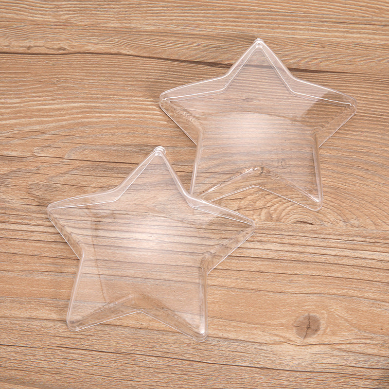 Acrylic Hollow Transparent Christmas DIY Decorative Hanging Ball Ornament
