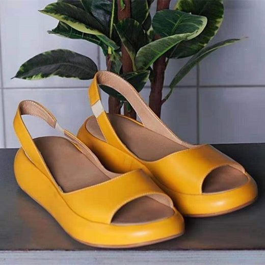 Womens Flat Fish Mouth Sandals