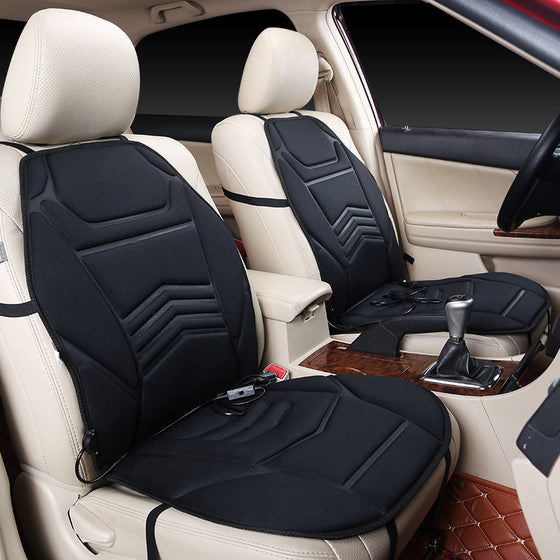 Heated Car Seat Cushion with Adjustable Temperature Control, image 1 of 7