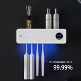 Smart Wall-Mounted UV Toothbrush Sterilizer