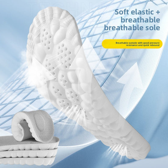 4D Massage PU Sports Insoles in Orange, Black and Grey, image 2 of 22