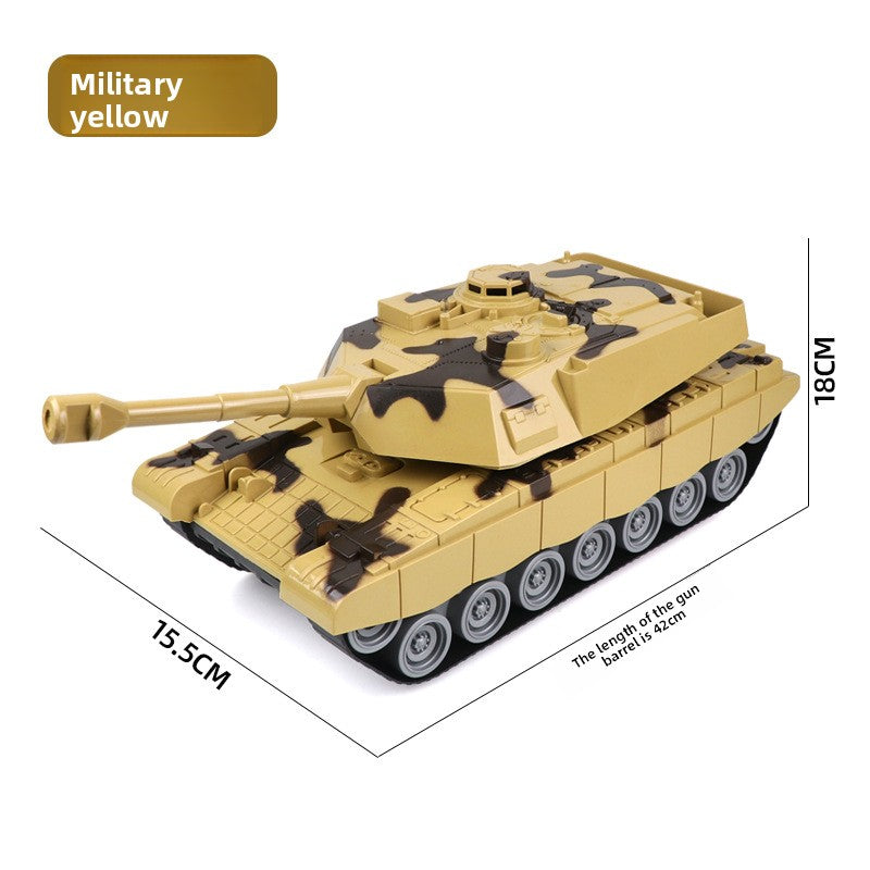 Inertial Tank Toy Combat Vehicle in large tank beige