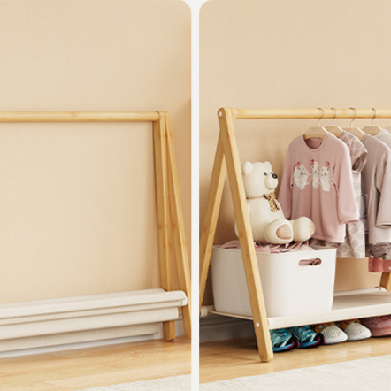 Foldable Pet Clothes Rack Storage Organizer