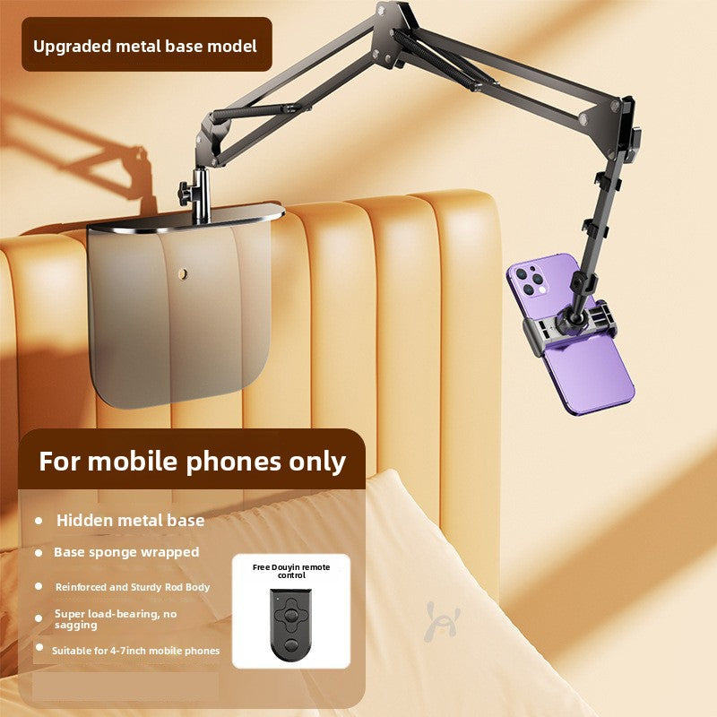 Hidden bedside phone holder