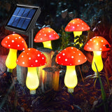 Solar Powered LED Garden Lights with Flower Design