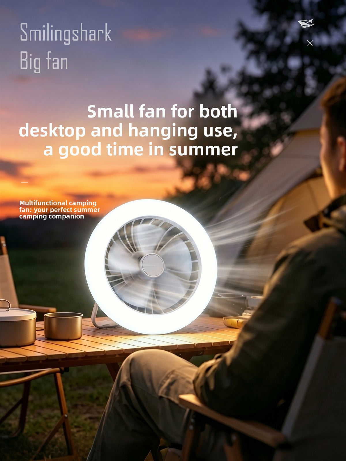 Rechargeable wire-free sunshade lamp