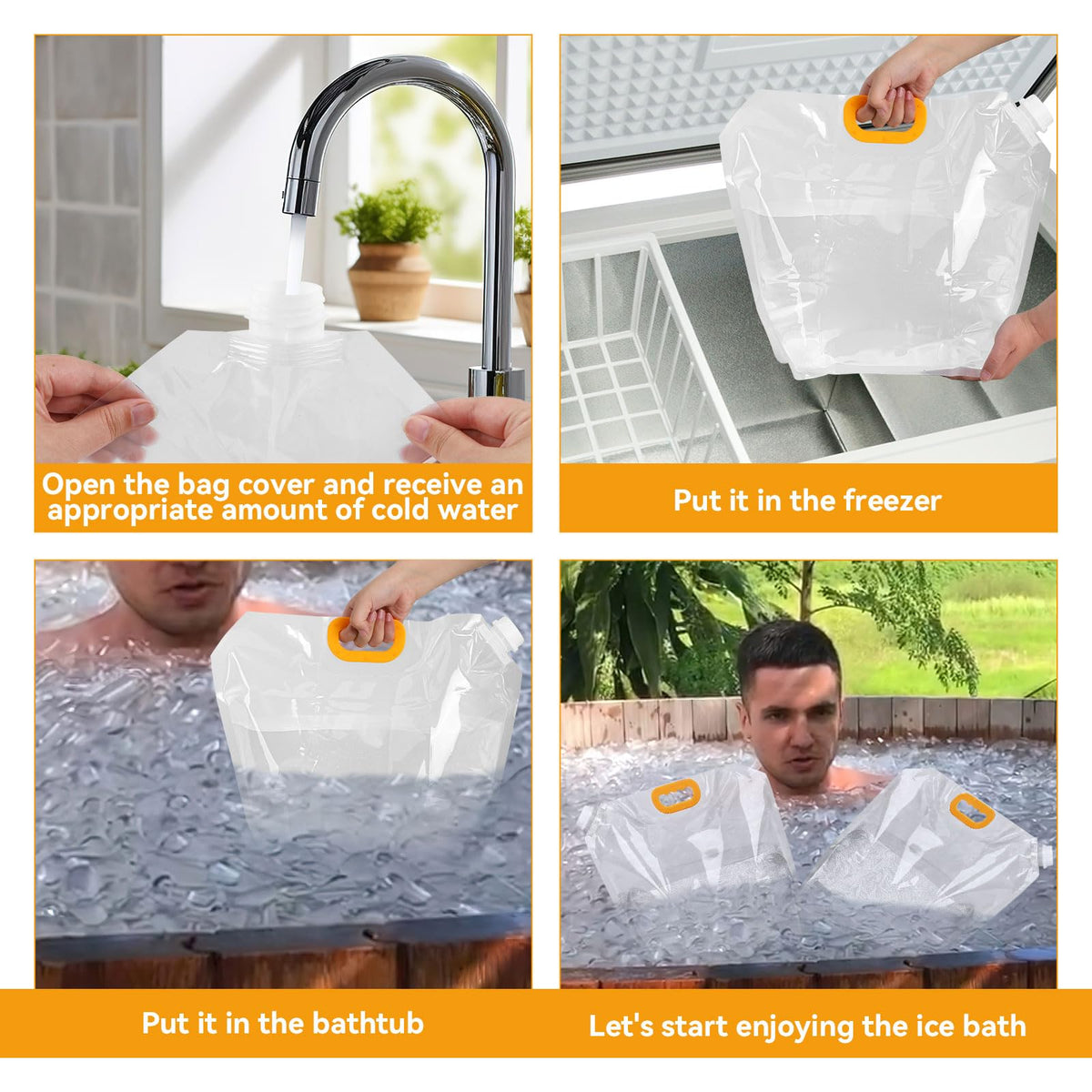 Cold plunge tub sized for home recovery use