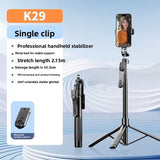 Mobile Phone Bluetooth Remote Control Tripod Selfie Stick Four-Axis Handheld Stabilizer