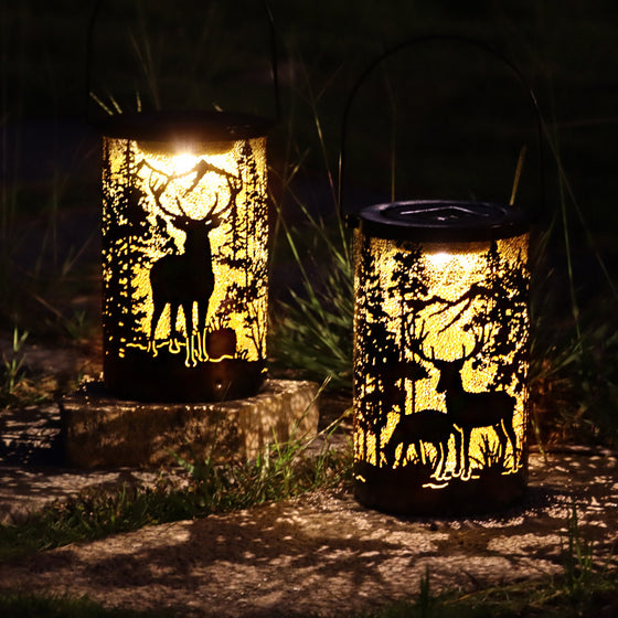 Wrought Iron Deer Solar Garden Light Outdoor & Pond Lighting product image 1