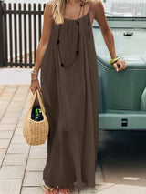Strappy Backless Long Dress