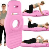 Inflatable Maternity Mat with Flocking Surface
