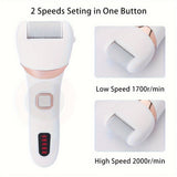 Electric foot file handheld grip view