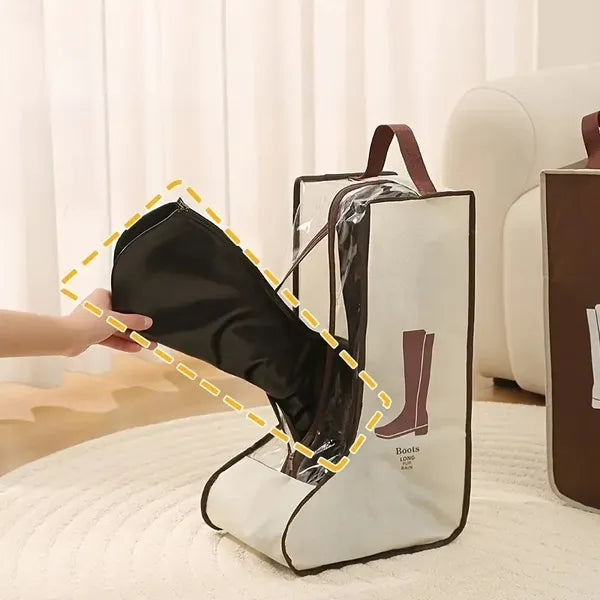 Durable PVC Shoe Storage Bags Dust Proof With Transparent Window