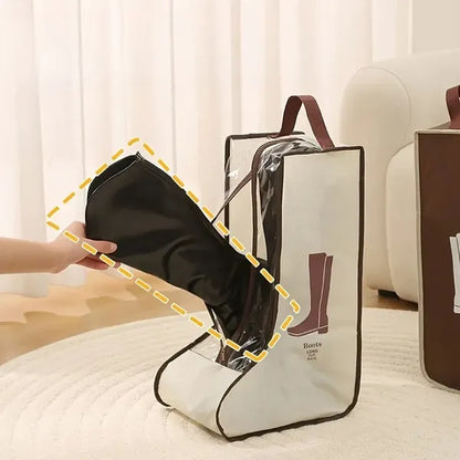 Durable PVC Shoe Storage Bags Dust Proof With Transparent Window