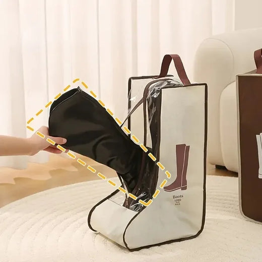 Durable PVC Shoe Storage Bags Dust Proof With Transparent Window