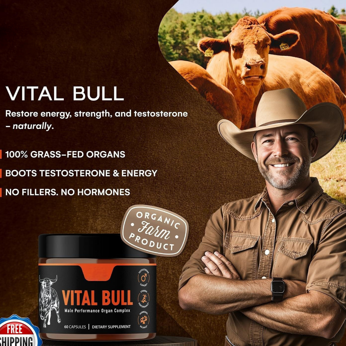 Male Vitality Supplement Beef Liver Capsules product image 2