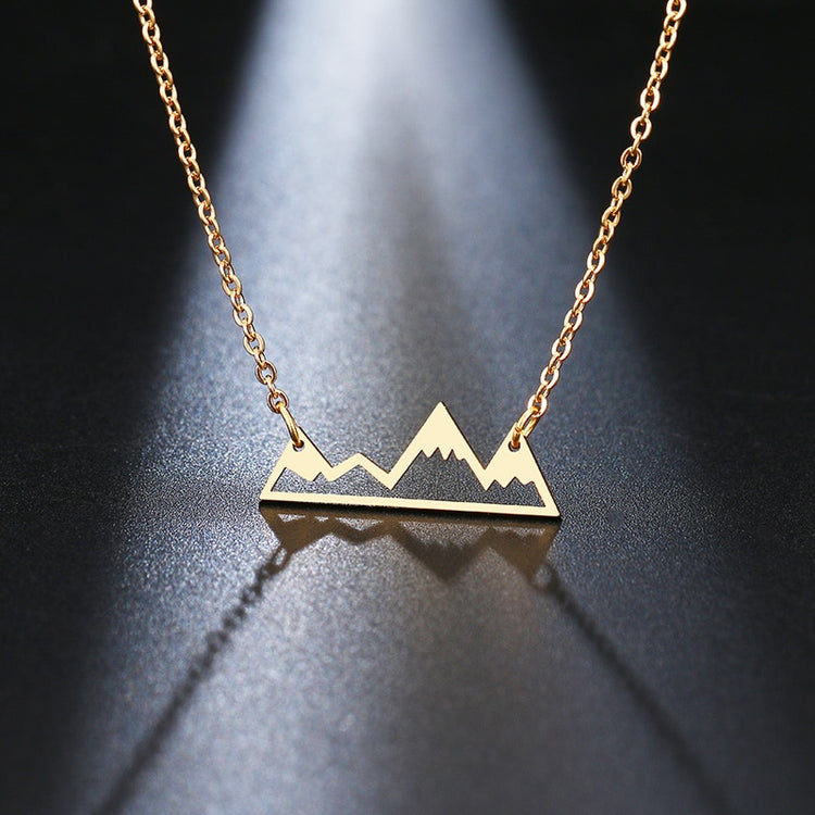 Personalized Hollow Mountain Peak Necklace for Women - Image 5
