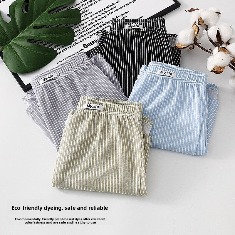 Men 100% Cotton Breathable Antibacterial Boxer Shorts