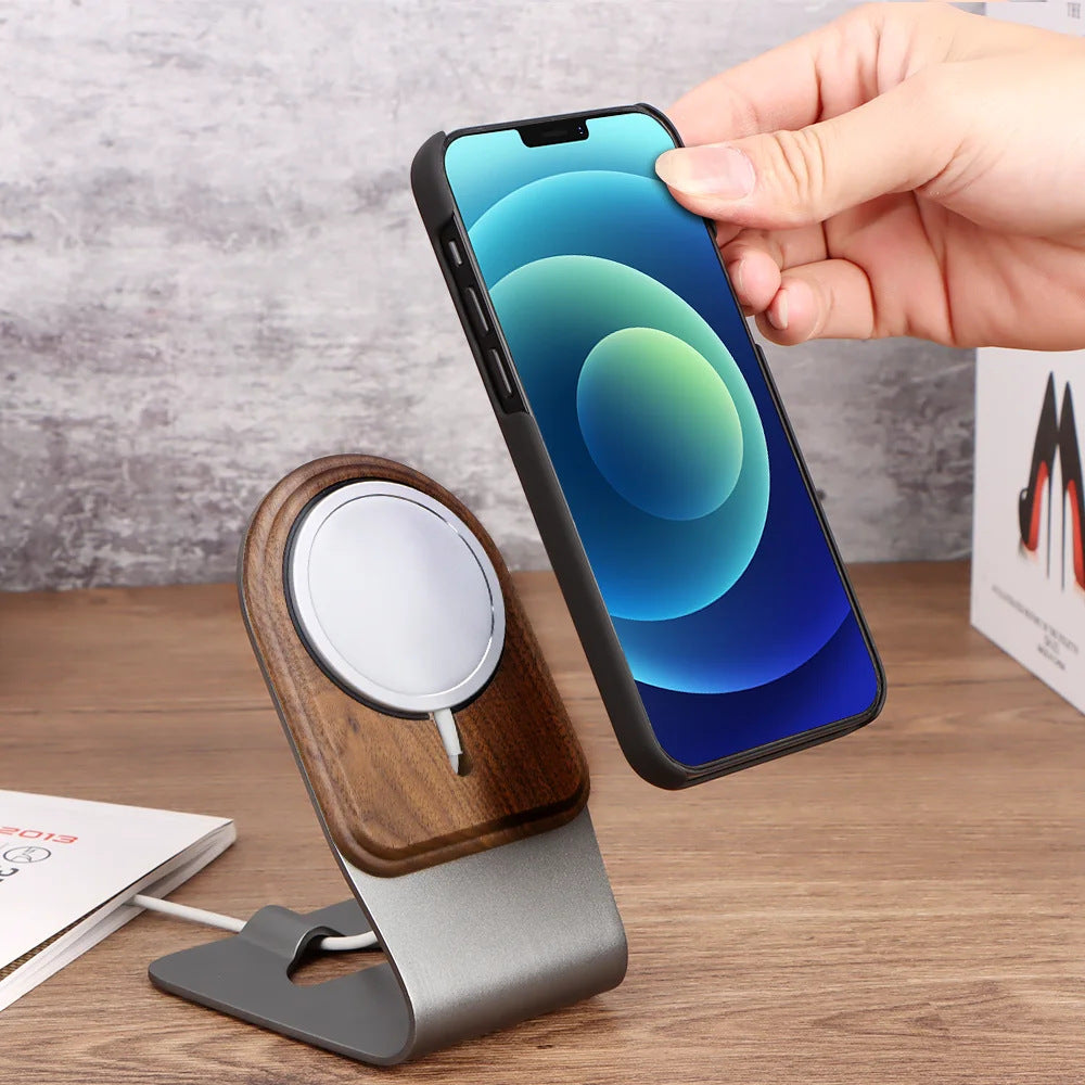MagSafe Wooden Wireless Charging Stand for iPhone