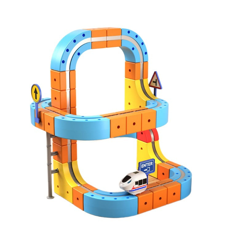 Magnetic Track Train Set for Children