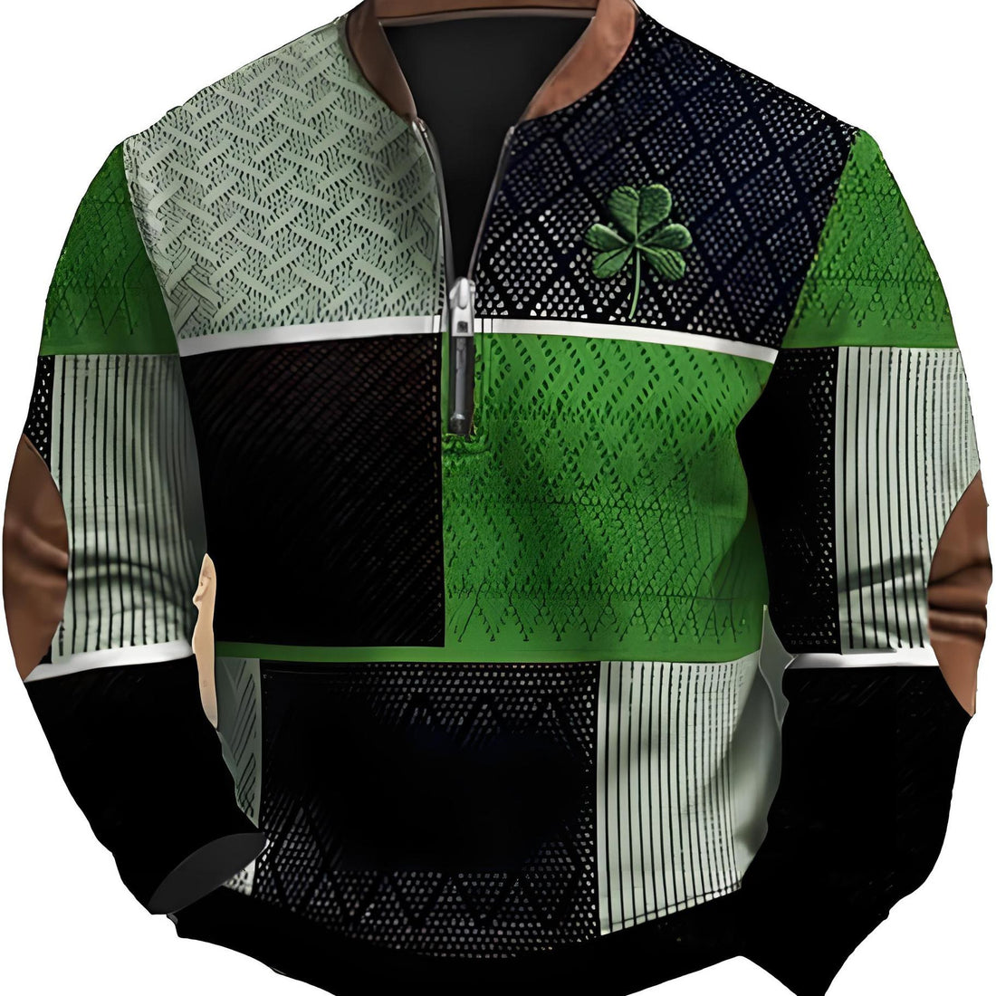 Fashion half-zip men's sport shirt