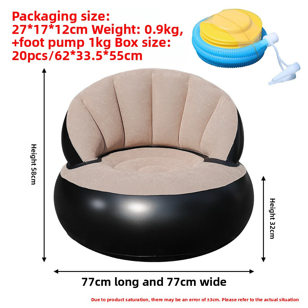 Flocked Inflatable Lounge Sofa