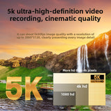 5K HD Portable Digital Camera with Touch Screen