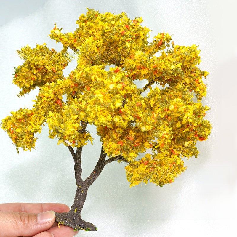 Miniature Model Trees with Base for Diorama