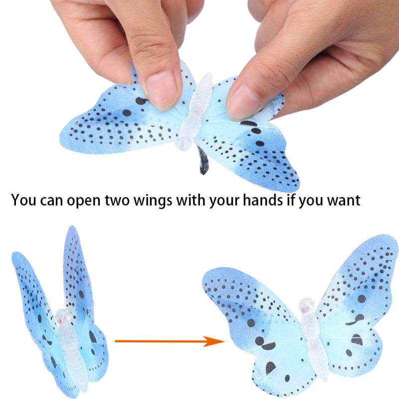 Solar Powered Fiber Optic Butterfly LED String Light