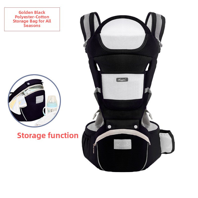 Foldable Baby Carrier with Waist Stool Dual Shoulder Support product image 8