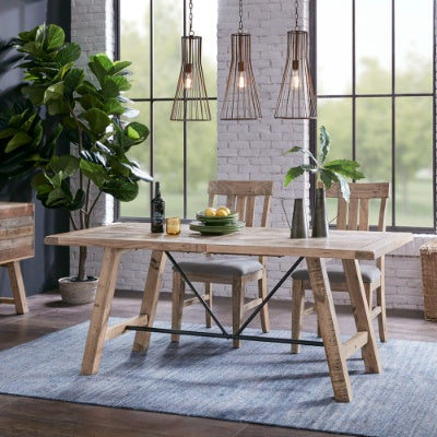 Sonoma modern wooden dining table set in a dining room