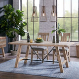 Sonoma modern wooden dining table set in a dining room