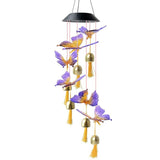 Solar Hummingbird Wind Chime Lantern