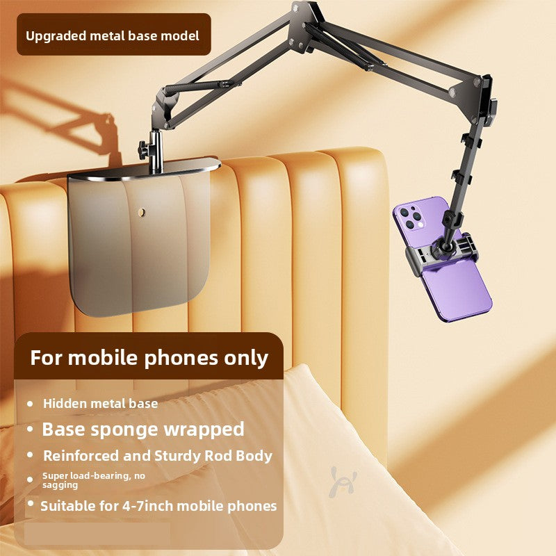 Hidden bedside phone holder