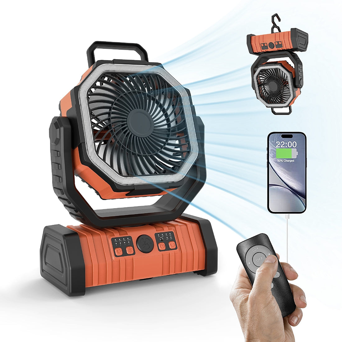 Portable Rechargeable Magnetic Water Mist Fan