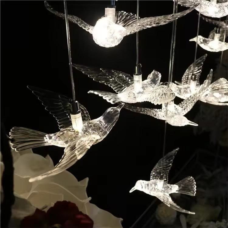10-Head Resin Crystal LED Chandelier Decorative