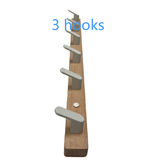 Beech Wood Adhesive Wall Mounted Coat Hooks