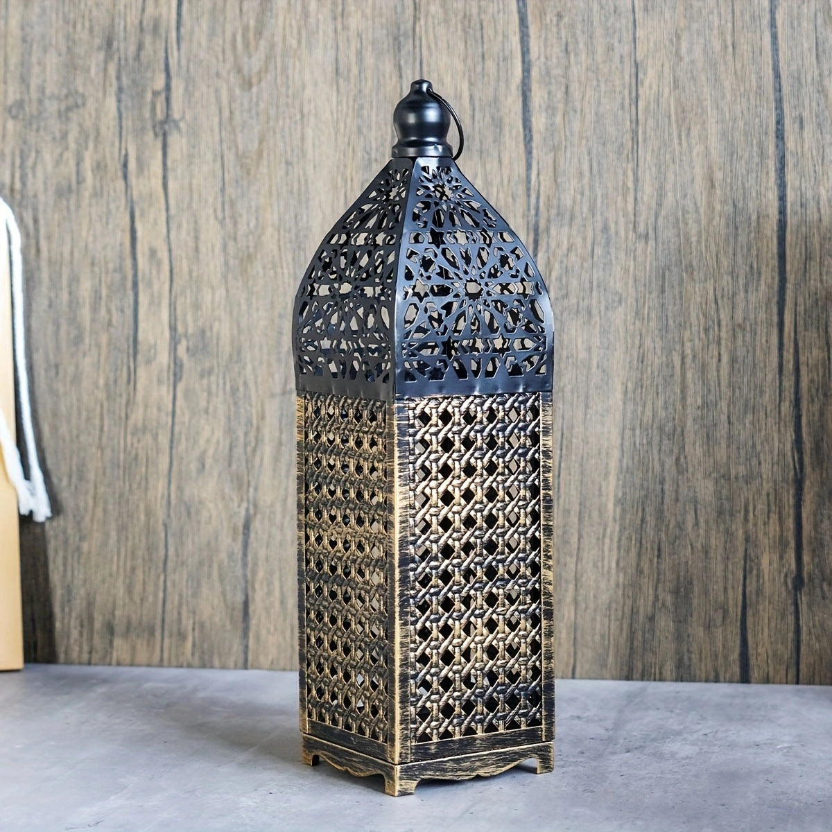Moroccan Iron Hollow Candle Lantern