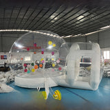 Transparent Inflatable Bubble Trampoline House