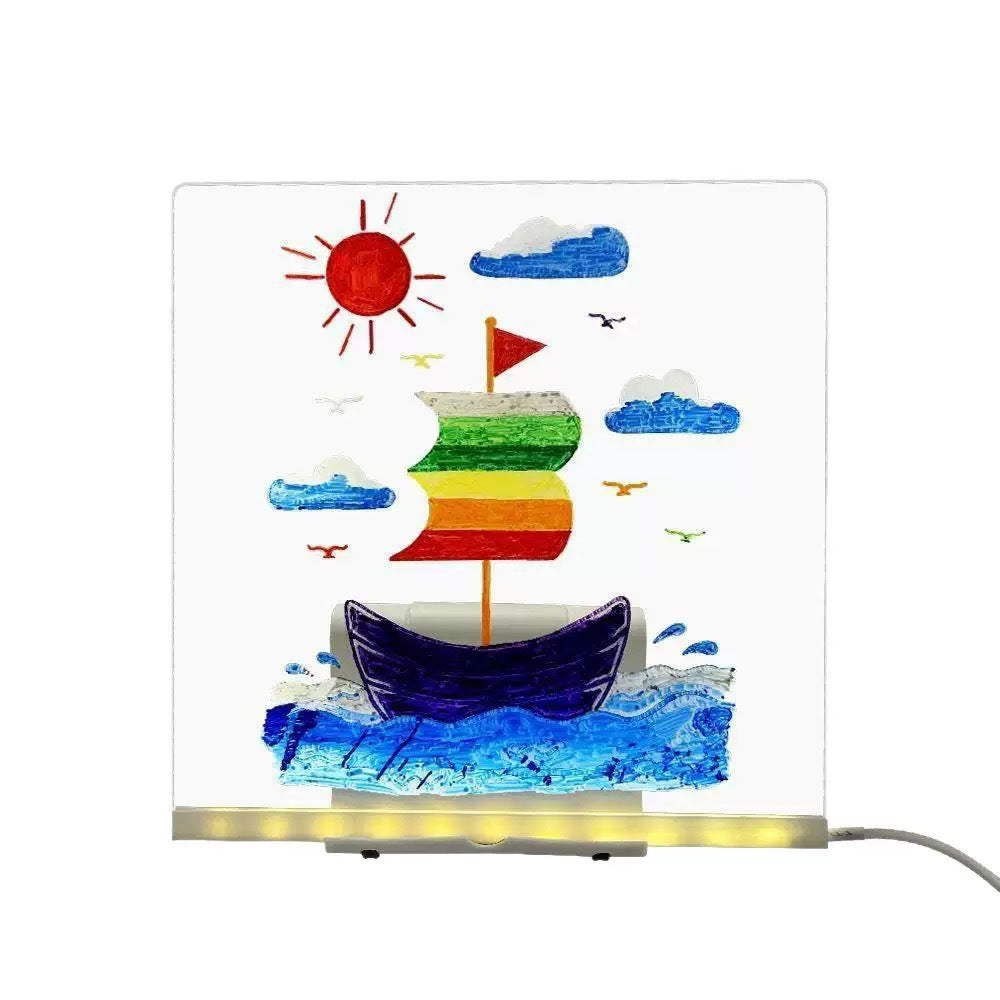 DIY luminous drawing board stall - transparent type