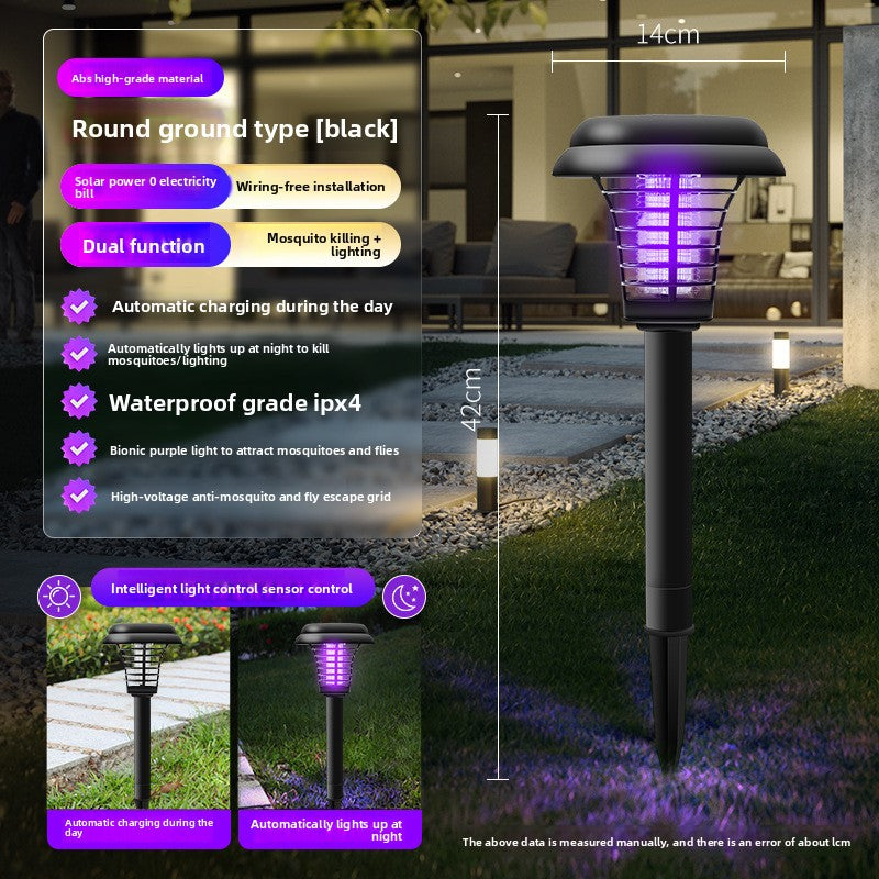 Solar Powered Outdoor Insect Killer Lamp